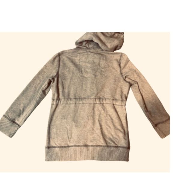 ABERCROMBIE AND FITCH AUNTHENTIV VINTAGE TAN HOODED BUTTON FRONT COTTON JACKET - Picture 2 of 8